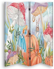 Gario Paraván Kis Alice Csodaországban napközben Méret: 145 x 170 cm, Kivitelezés: Forgó paraván 360°