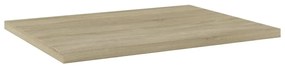 4 db sonoma tölgy színű szerelt fa könyvespolc 40 x 30 x 1,5 cm