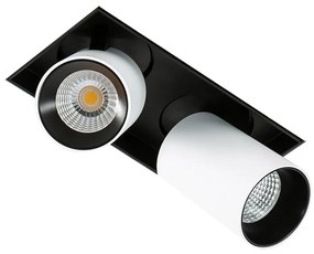 Italux NOVUM GL7119-2/12W 3000K WH+BL Beépíthető spotlámpa 1x12W/LED 1640LM IP20