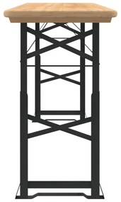 tömör fenyőfa összecsukható sörözőasztal 170 x 50 x 75/105 cm