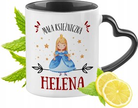 Fekete bögre szív alakú füllel Helenának Ideális Ajándék