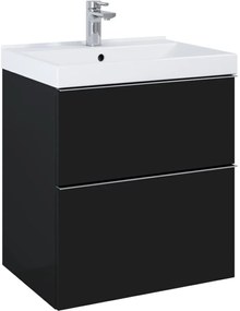 Elita Look szekrény 60x44.9x63.5 cm Függesztett, mosdó alatti fekete 168105