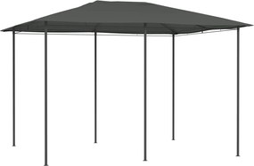 vidaXL antracitszürke pavilon 3 x 4 x 2,6 m 160 g/m²