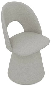 Világosszürke kárpitozott étkezőfotel Kalo – Makamii