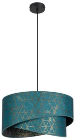 Csillár zsinóron REZO 1xE27/60W/230V türkiz