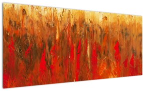 Kép - Festett absztrakció (120x50 cm)