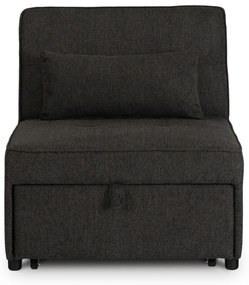 Ágyazható Fotel Fekete Színben. IBERIS 80 cm