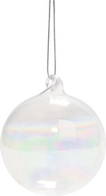HANG ON üveg karácsonyfadísz átlátszó Ø 10 cm, 4 db-os szett
