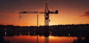 Poszter 91,3x44,5cm Alkonyat a daru felett