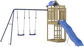 vidaXL impregnált fenyőfa kültéri játszószett