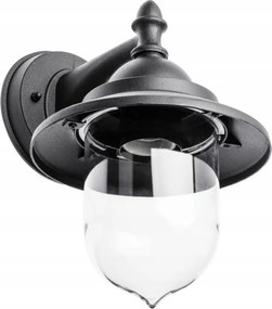 Toskana kültéri homlokzati kerti fali lámpa 25 E27 IP54 fekete Gtv