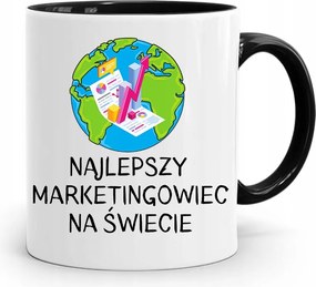 Marketingeseknek Marketing Bögre Fekete Ajándék fényképes nyomtatással
