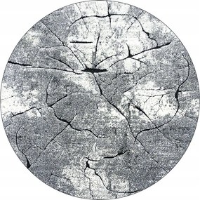 Szőnyeg 160x160 Szürke Masszív Törzs 3D Kivágott Fríz Kerek