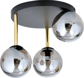 Emibig modern mennyezeti lámpa dolce fekete grafit arany emi1259/3