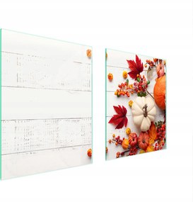 Üveg Tűzhelyvédő Főzőlap 85x52 Sütőtök Edzett Üveg