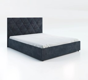 Franciaágy 160 cm Botones (fekete) (ágyráccsal). 1116776