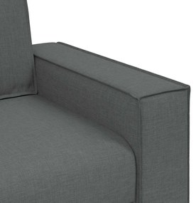3 személyes sötétszürke szövetkanapé 180 cm