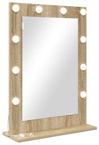 piperetükör Sonoma tölgy MDF, Üveg 70 x 50 x 18 cm Tükör