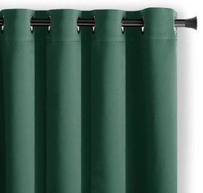 Sötétzöld sötétítő függöny 140x175 cm Eyelets – Restilo