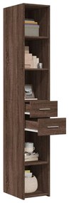 vidaXL barna tölgy színű szerelt fa magasszekrény 30 x 42,5 x 185 cm