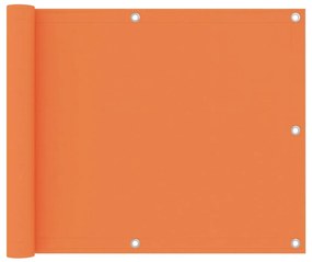 narancssárga oxford-szövet erkélyparaván 75 x 300 cm