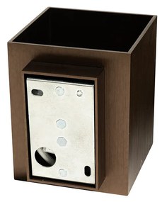 Modern fali lámpa sötét bronz négyzet - Sola