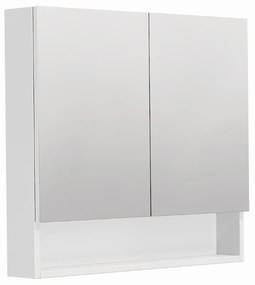 Tükörszekrény SAT Cubeway 14x72 cm laminált fehér fényű GALCU80BL