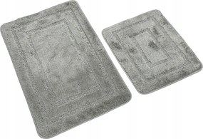 Fürdőszobaszőnyeg 2 részes Alor Euromat bolyhos hamuszőnyeg