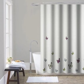 Zuhanyfüggöny - NEW BUTTERFLY - Impregnált textil -180 x 200 cm