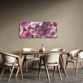 Absztrakt kép Rózsa virága (120x50 cm)
