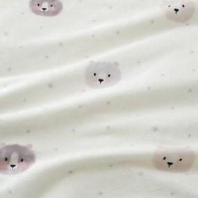 Barna-krémszínű kétszemélyes mikroplüss gyerek ágyneműhuzat 200x200 cm Cosy Bear – Catherine Lansfield