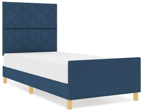 Kék Ágykeret 90x200 cm Szövet