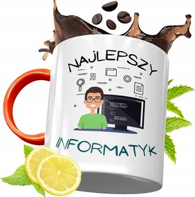 Narancssárga Bögre Informatikus Fejlesztőknek, fényképes nyomtatással