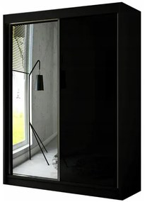 Velis Gardróbszekrény - 200 cm Sonoma tölgy Fekete