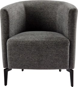 Design fotel, szürke/fekete, KAPY