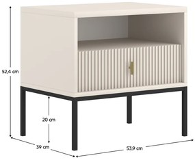 MAGIRA éjjeliszekrény, krém