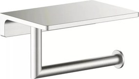 AREZZO design RONO WC papír tartó polccal, szálcsiszolt nikkel