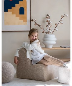 Világosbarna buklé gyerek fotel Cloud – Wigiwama