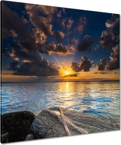 Våszonkép 80x80 Sziklåk Tenger Naplemente