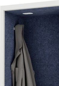 Sally 600mm korpus Biały - siedzisko Granatowy