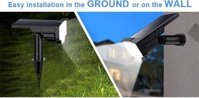 Viking - LED napelemes lámpa LED/1W/3,7V IP65 6000K 2200 mAh