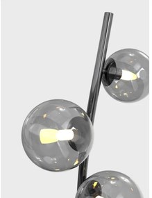 Wofi 3014-905 - LED Állólámpa NANCY 9xG9/3,5W/230V fekete króm