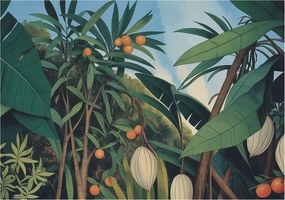 Fotótapéta Flizelin Dekoratív Hálószoba Trópusi dzsungel 208x146