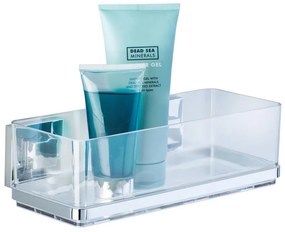 WENKO 22692100-Polc VACUUM-LOC QUADRO ED 25,5x14 cm ezüst/átlátszó