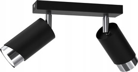 Mennyezeti Lámpa Sín Plafon Csövek Fém GU10 Loft Fekete Króm Spot