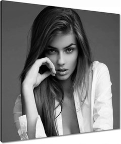 Vászonkép 60x60 Fekete-fehér portré Fotó
