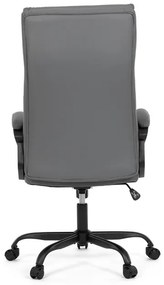 Irodai szék hintamechanikával, szürke műbőr kárpittal. KA-Y346 GREY