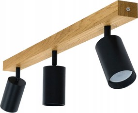 Fali lámpa Led mennyezeti lámpa tölgy Modern 60 cm GU10 mozgatható falra szerelhető cső