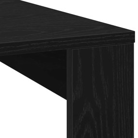 Fekete Tölgy Kávézóasztal 100x100x35 cm Tervezett Fa