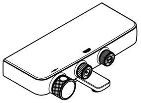 GROHE 34718000 - GROHTHERM SMARTCONTROL 12” termosztátos kádcsaptelep, króm